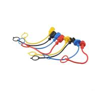 Lot de 4 paires de bouchons anti-poussière et capuchons en caoutchouc mâles et femelles pour connecteurs hydrauliques Parker 6600 Aeroquip 5600 Hansen HA15000 Empêche l'usure (1/4)