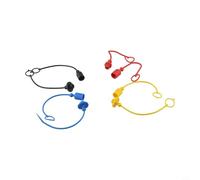Lot de 4 paires de bouchons anti-poussière hydrauliques rapides mâles femelles en caoutchouc PVC pour Parker Aeroquip Hansen 1/4 3/8 1/2" (45661)