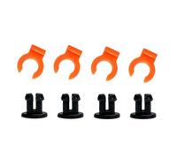Lot de 4 paires de boucles à griffes Bowden en PTFE pour tubes rapides 4 mm Raccords pour imprimantes