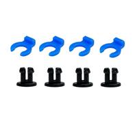 Lot de 4 paires de boucles à griffes Bowden en PTFE pour tubes rapides 4 mm Raccords pour imprimantes