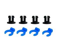 Lot de 4 paires de boucles à griffes Bowden en PTFE pour tubes rapides 4 mm Raccords pour imprimantes