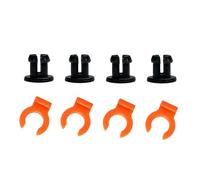 Lot de 4 paires de boucles à griffes Bowden en PTFE pour tubes rapides 4 mm Raccords pour imprimantes