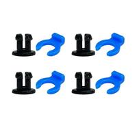 Lot de 4 paires de boucles à griffes en PTFE pour tube Bowden - 4 mm - Raccords pneumatiques pour imprimantes
