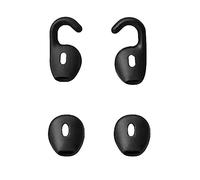 Lot de 4 paires de boucles d'oreilles en silicone noir pour écouteurs Jabra Talk 45/Stealth/Boost Bluetooth
