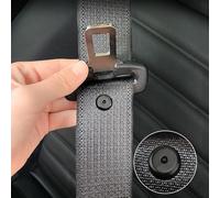 Lot de 4 paires de boutons de boucle de ceinture de sécurité noirs pour éviter de glisser