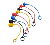 Lot de 4 paires de cache-coupleurs hydrauliques rapides pour série Iso-a compatibles avec Aeroquip 5600 et Hansen Ha15000 en caoutchouc PVC mâle femelle en rouge, jaune, bleu, noir pour une