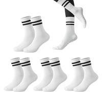 Lot De 4 Paires De Chaussettes De Yoga Antidérapantes Pour Femme, Chaussettes De Yoga, De Trampoline, De Pilates, De Yoga, Pour La Maison, Le Sport, Le Fitness