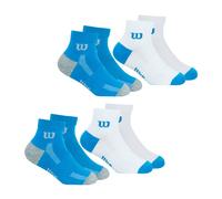 Lot De 4 Paires De Chaussettes Mi-basses Garçon Essentiel Turquoise-blanc 35/38