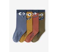 Lot de 4 paires de chaussettes monstres garçon assorties 35/38