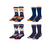 Lot De 4 Paires De Chaussettes Naruto Shippuden Bleu Marine/orange/noir/rouge 35/38