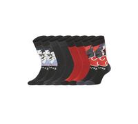 Lot De 4 Paires De Chaussettes Naruto Shippuden Garçon Noir/rouge/orange/gris/jaune 35/38