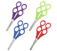 Lot de 4 paires de ciseaux de bricolage, ciseaux de thérapeute, avec double poignée, ciseaux d'apprentissage pour enfants, ciseaux d'apprentissage, ciseaux d'aide à la mère et aux enfants de 2 ans