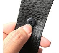 Lot de 4 paires de clips d'arrêt noirs pour ceinture de sécurité conçus pour maintenir fermement la boucle de ceinture de sécurité en place, lot de bouchons en plastique
