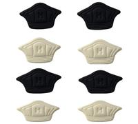 Lot de 4 paires de coussinets adhésifs en forme de couronne pour chaussures amples - Ajustement parfait - Prévention des ampoules - Confort du talon pour femme - Protections de talon souples pour