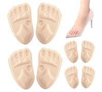 Lot de 4 paires de coussinets métatarsiens confortables pour chaussures pour femmes respirants et absorbants idéaux pour une utilisation prolongée et une activité physique.