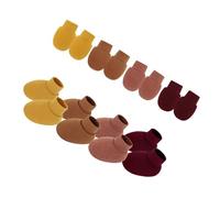 Lot de 4 paires de gants et chaussettes en coton doux et respirant pour nouveau-né et nourrisson, Set 1, Taille unique