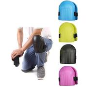 Lot de 4 paires de genouillères de travail, genouillères de jardin, protection des genoux en EVA imperméable, mousse souple, anti-collision, avec sangles réglables pour le travail, les sports de plein