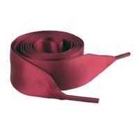 Lot de 4 paires de lacets en satin,100 cm de long,2 cm de large,lacets plats universels indéchirables à nouer de rechange pour toutes les chaussures en toile unisexes de différentes tailles,bordeaux