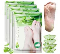 Lot de 4 paires de masques pour les pieds morts et éliminent efficacement les callosités, masque hydratant pour réparer les talons rugueux, masque pour les pieds pour éliminer les callosités pour