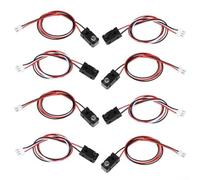 Lot de 4 paires de modules de capteur de faisceau de coupure infrarouge, interrupteur photoélectrique 5 V CC avec détection de 25 cm pour automatisation et comptage (avec bornes)