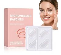 Lot de 4 paires de patchs micro-aiguilles pour éliminer les poches sous les yeux et les cernes, coussinets pour les yeux pour réduire les rides des yeux, les rides du front et les rides de la colère