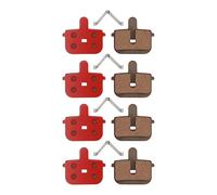 Lot de 4 paires de plaquettes de frein haute performance pour scooter électrique Kugoo G Booster, convient pour plusieurs modèles de vélo (métal)