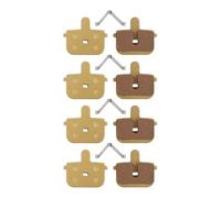 Lot de 4 paires de plaquettes de frein semi-métalliques haute performance pour scooter électrique Kugoo G Booster, convient pour plusieurs modèles de vélo (entièrement métallique)