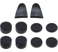 Lot De 4 Paires De Poignées De Pouce Avec 1 Paire D'extensions De Déclencheur R2 Et L2 Compatibles Avec Les Manettes Ps5 En Caoutchouc
