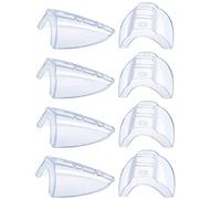 Lot de 4 paires de protections latérales flexibles transparentes pour lunettes de sécurité de petite à moyenne taille