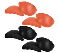 Lot de 4 paires de semelles compensatrices rondes pour femme (orange, noir)