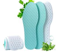 Lot de 4 paires de semelles intérieures en coton élastique haute densité - Évacuation de l'humidité, contrôle des odeurs, soutien rembourré pour chaussures de sport, bottes et baskets (36-47, 4