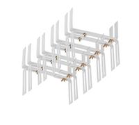 Lot de 4 paires de supports pour jardinières Blanc Standard H Support pour caisse de balcon