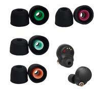 Lot de 4 paires d'embouts compatibles avec WF-1000XM5, réduction du bruit, amélioration du son, matelassé, oreillettes souples et antidérapantes ultra confortables