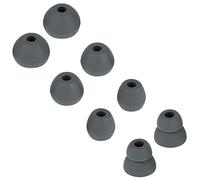 Lot de 4 paires d'embouts de rechange en silicone compatibles avec les écouteurs sans fil Powerbeats Pro Beats (gris)
