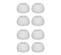 Lot de 4 paires d'embouts de rechange en silicone pour bouchons d'oreille Sennheiser Momentum 4 tailles L, M et S Blanc