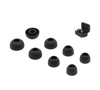 Lot de 4 paires d'embouts de rechange en silicone pour bouchons d'oreille Sennheiser Momentum 4 tailles S/M/L Noir