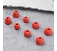 Lot de 4 paires d'embouts de rechange en silicone pour écouteurs Beats Flex/X/Powerbeats Pro - Antidérapants - Ajustement confortable et sécurisé pour le sport - Rouge