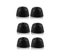 Lot de 4 paires d'embouts d'oreille de rechange en mousse à mémoire de forme pour écouteurs Sennheiser Momentum 4 4.0, grand, moyen et petit, noir, taille S
