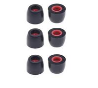 Lot de 4 paires d'embouts d'oreille de rechange en mousse à mémoire de forme pour écouteurs Sennheiser ie100pro ie40pro ie400pro ie500pro ie500pro, noir, taille S