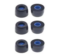 Lot de 4 paires d'embouts d'oreille de rechange en mousse à mémoire de forme pour écouteurs Sennheiser ie100pro ie40pro ie400pro ie500pro ie500pro, noir, taille L