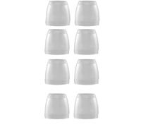 Lot de 4 paires d'embouts d'oreille de rechange en silicone pour écouteurs Sennheiser CX4.00 CX5.00 C6.00 CX7.00 CX400s Momentum In-Ear M2I, isolation phonique, blanc, taille XS