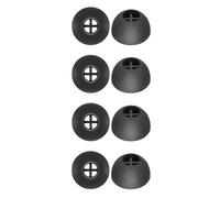 Lot de 4 paires d'embouts d'oreille de rechange en silicone pour écouteurs Sennheiser Momentum 3 3.0 - Larges, moyennes et petites - Noir - M