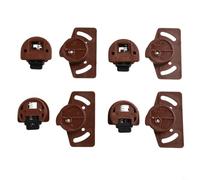 Lot de 4 paires d'engrenages et de guidage pour portes coulissantes d'intérieur avec rouleaux en nylon pour portes d'armoires et armoires Fonctionnement fluide et silencieux avec 4 ou 8 paires de