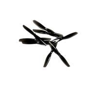 Lot de 4 Paires d'hélices Double Pale S 65 mm (1 mm et 1,5 mm) for Drone RC FPV Racing Freestyle 2,5 Pouces Cinewhoop Toothpick, Accessoires de Bricolage(Black 1mm)