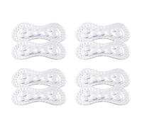 Lot de 4 paires d'inserts de talon pour chaussures trop grandes, confortables et antidérapants en velours pour soulager la douleur