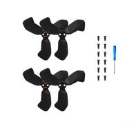 Lot de 4 pales d'hélice pour DJI-NEO-2 - Matériau PC, 4,9 x 4,9 x 0,6 cm, palettes de rechange colorées pour supports de protection d'aile (noir)