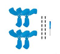 Lot de 4 pales d'hélice pour DJI-NEO-2 - Matériau PC, 4,9 x 4,9 x 0,6 cm, palettes de rechange colorées pour supports de protection d'aile (bleu)