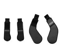 Lot de 4 Palettes de Manette en Acier Inoxydable pour Manette One Elite Série 2 Modèle 1797(Le Noir)