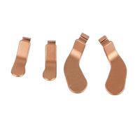 Lot de 4 palettes de rechange en métal, design simple, for manette Microsoft, Xbox One, Elite Controller Series 2, 1797(Gold)