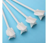 Lot de 4 palettes mélangeuses en résine époxy avec tige hexagonale standard de 6,6 x 3,5 cm pour perceuse - Agitateurs de mélange avec revêtement en plastique ABS pour petites canettes et récipients